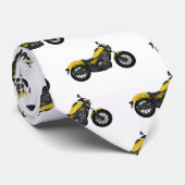 クルーザーのオートバイの漫画イラストレーション ネクタイ (ロール)