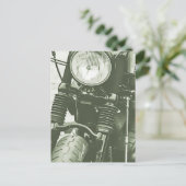 クルーザーのオートバイ写真の前面 ポストカード (スタンド正面)