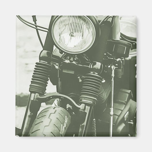 クルーザーのオートバイ写真の前面 マグネット (正面)