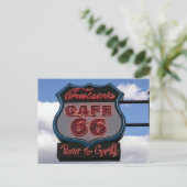 クルーザーのカフェ66バーとWilliams, Az. ポストカード (スタンド正面)