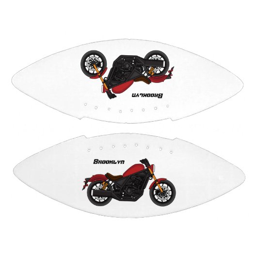 クルーザーカッコいいスタイルバイク アメリカンフットボール (パネル)