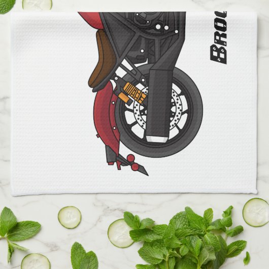 クルーザーカッコいいスタイルバイク キッチンタオル (折り畳み)