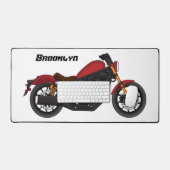 クルーザーカッコいいスタイルバイク デスクマット (キーボード&マウス)