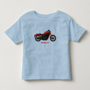 クルーザーカッコいいスタイルバイク トドラーTシャツ