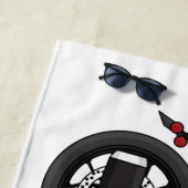 クルーザーカッコいいスタイルバイク ビーチタオル (インサイチュ)