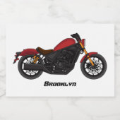 クルーザーカッコいいスタイルバイク フードラベル (シングルラベル)