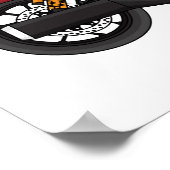 クルーザーカッコいいスタイルバイク ポスター (角)