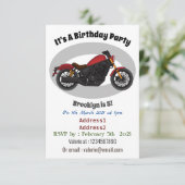 クルーザーカッコいいスタイルバイク 招待状 (スタンド正面)