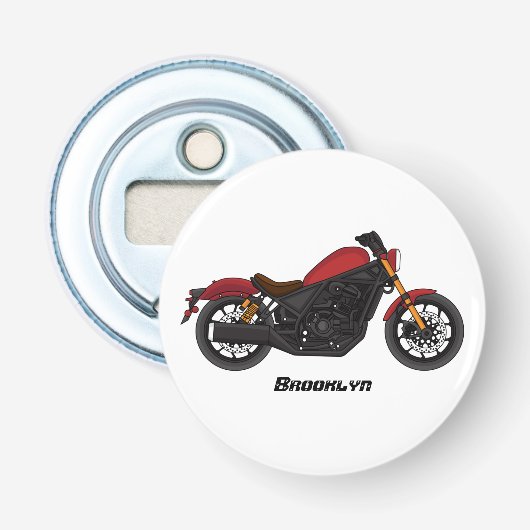 クルーザーカッコいいスタイルバイク 栓抜き (正面)