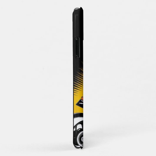 クルーザースタイリッシュバイクに乗るバイク乗り Case-Mate iPhoneケース (裏面/右)