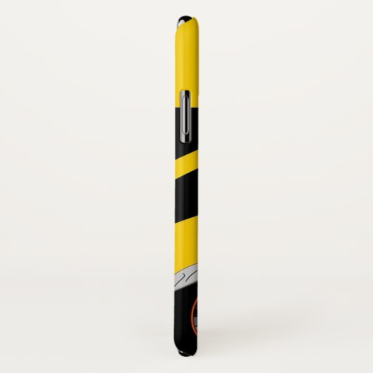 クルーザースタイリッシュバイクに乗るバイク乗り Case-Mate iPhoneケース (裏面/右)