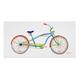 クルーザー自転車ポスター ポスター