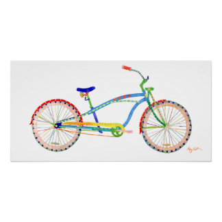 クルーザー自転車ポスター ポスター