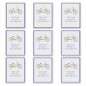 クルーザー自転車蔵書票シール シール (正面)