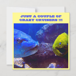 クルーザー船の熱狂するドアマグネットのカップル マグネット招待状