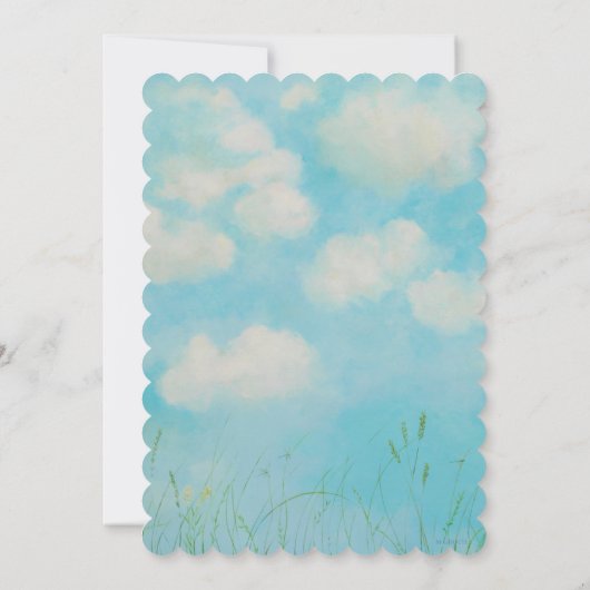 「クルーザー」スカイノートカード付きバイク ノートカード (裏面)