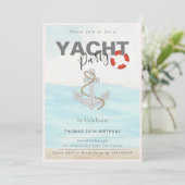 クルーザー ヨット ボート バースデー パーティー 招待状 (スタンド正面)