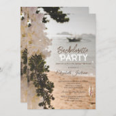 クルーザー 花々 ビーチ ガラス 女子会   招待状 (正面/裏面)