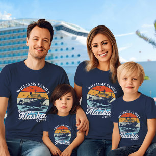 クルージングからアラスカスタムカ州家族マッチンググループ Tシャツ