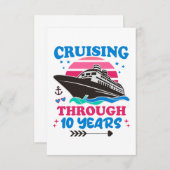 クルージングから10年結婚間 サンキューカード (正面/裏面)