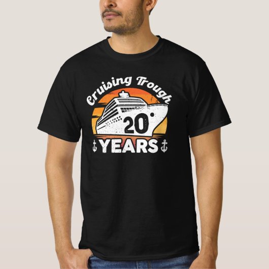 クルージングから20年の記念日 Tシャツ (正面)