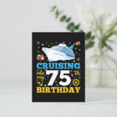 クルージングが私の75誕生日パーティーに ポストカード (スタンド正面)