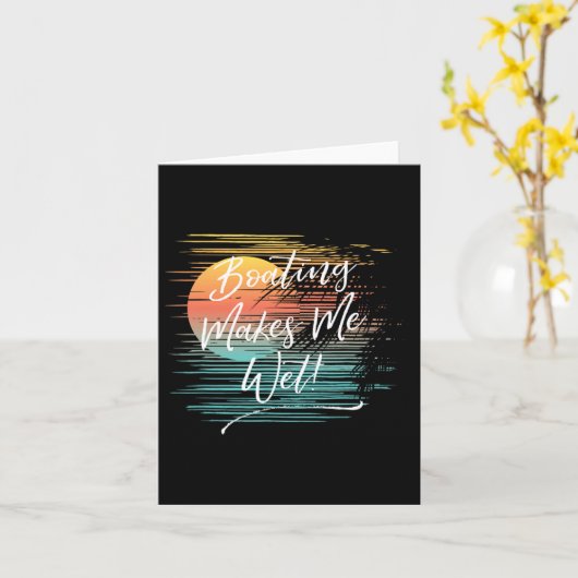 クルージングで汗だく カード (黄色い花)