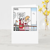 クルージングのユーモアな側面 - グレアム・ハロップ カード (黄色い花)