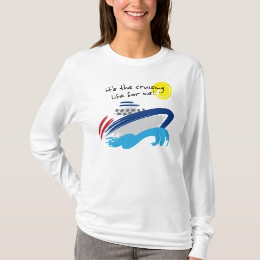 クルージングの生命女性長袖 Tシャツ (正面)