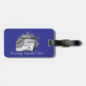 クルージングの組み合わせ（青） ラゲッジタグ (裏面横)
