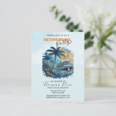 クルージングの退職パーティー、クルーズパーティー インビテーションポストカード (スタンド正面)