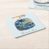 クルージングの退職パーティー、クルーズパーティー スクエアペーパーコースター (アングル)