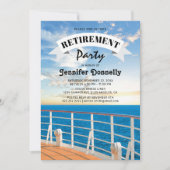 クルージングの退職パーティー 招待状 (正面)