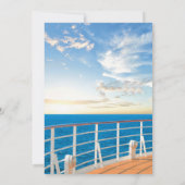 クルージングの退職パーティー 招待状 (裏面)