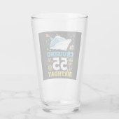 クルージングの55歳の誕生日パーティーに飲む タンブラーグラス (裏面)