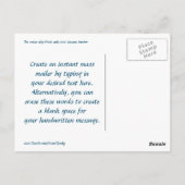 クルージングをナッソーに ポストカード (裏面)