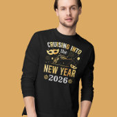 クルージングを新年の金ゴールド船に Tシャツ