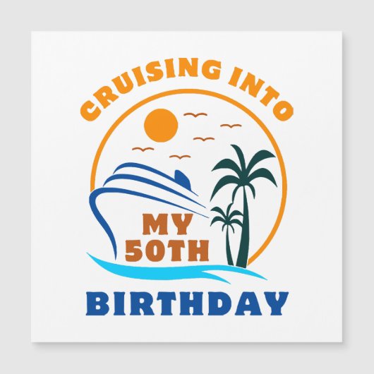 クルージングを私の50誕生日ボートに (正面)