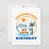クルージングを私の50誕生日ボートに シーズンカード (正面)