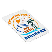 クルージングを私の50誕生日ボートに マグネット (右側)