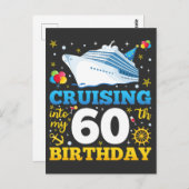 クルージングを私の60誕生日パーティーに ポストカード (正面/裏面)