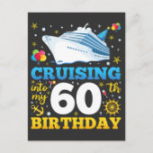 クルージングを私の60誕生日パーティーに ポストカード (正面)