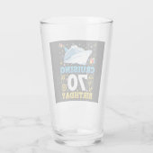 クルージングを私の70誕生日パーティーに飲む タンブラーグラス (裏面)