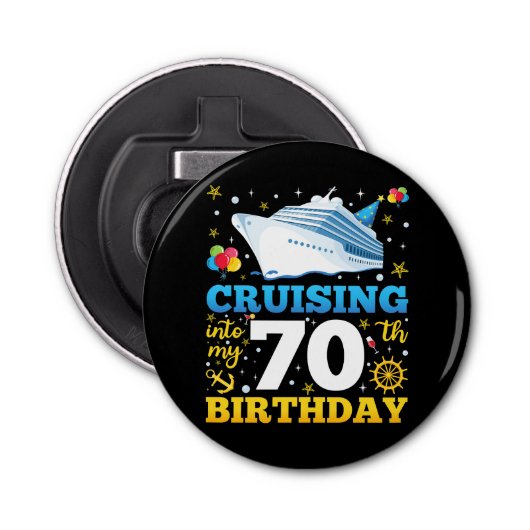 クルージングを私の70誕生日パーティーに 栓抜き (正面)