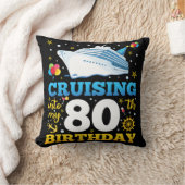 クルージングを私の80誕生日パーティーに クッション (ブランケット)