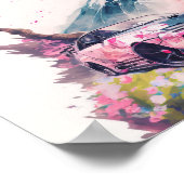 クルージングを通してさくらんぼの花 ポスター (角)