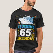 クルージングを65歳の誕生日パーティーの男性に Tシャツ (正面)