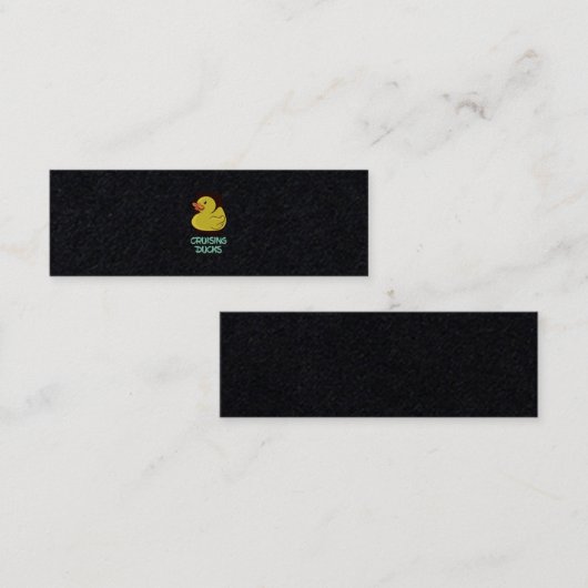 クルージングアヒルおもしろい旅行 スキニー名刺 (正面/裏面)