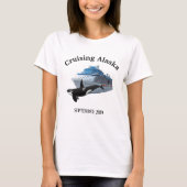 クルージングアラスカのオルカ船キラークジラ Tシャツ (正面)