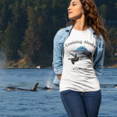 クルージングアラスカのオルカ船キラークジラ Tシャツ